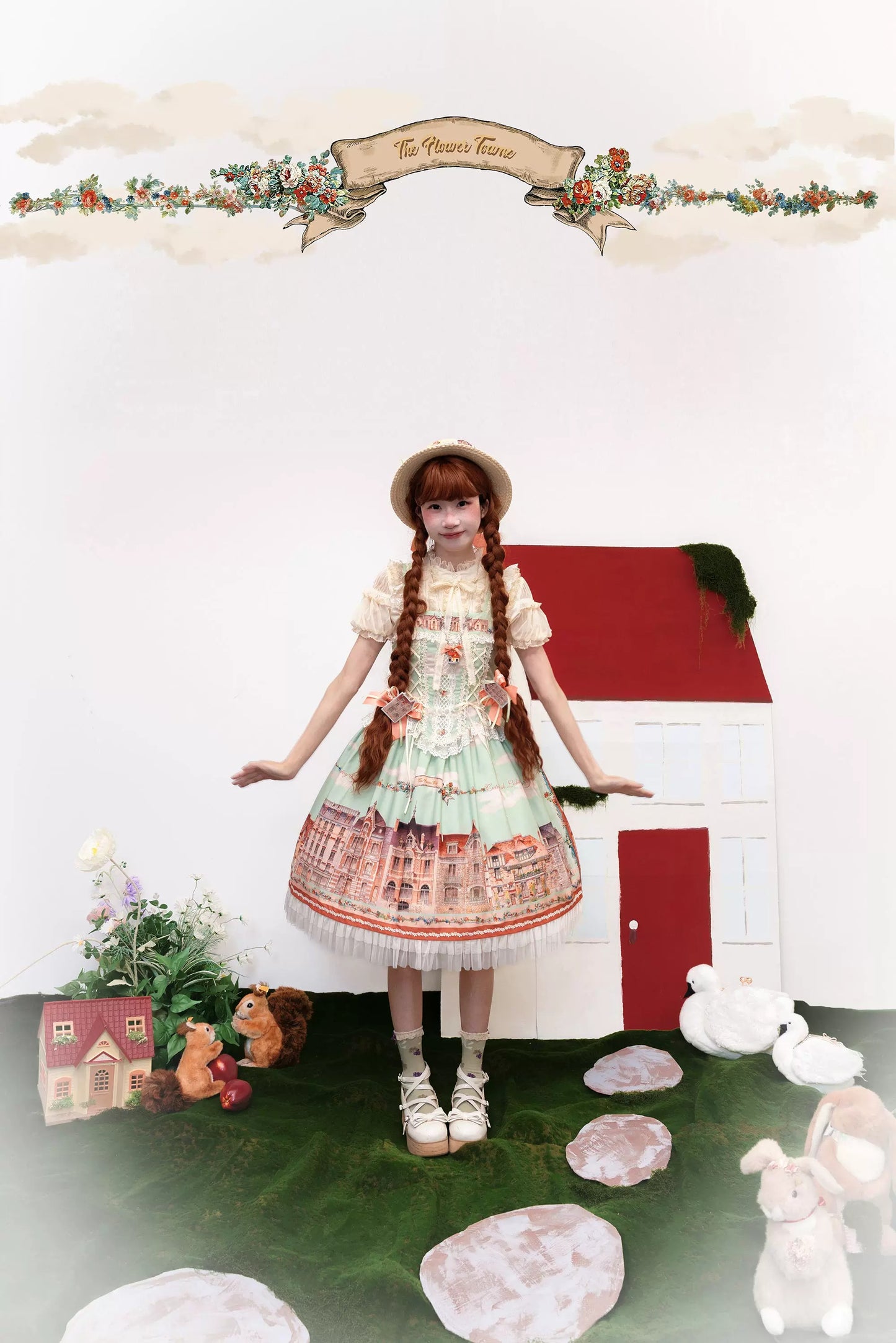 【受注予約~5/6】Dewans Garden Town ワンピース・ジャンパースカート【Cutey Mask】