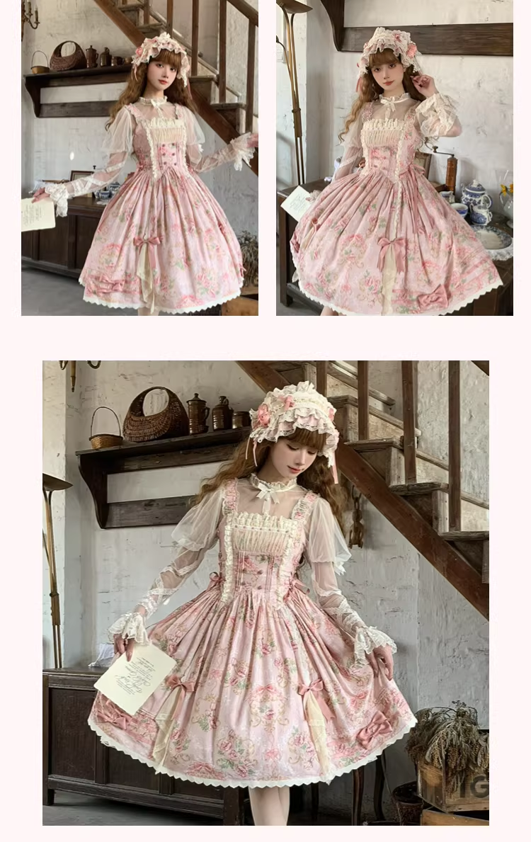 Antique Rose ジャンパースカート・ブラウス【Vivian】 – Epetice Antique Rose ジャンパースカート・ブラウス【Vivian】 – Epetice