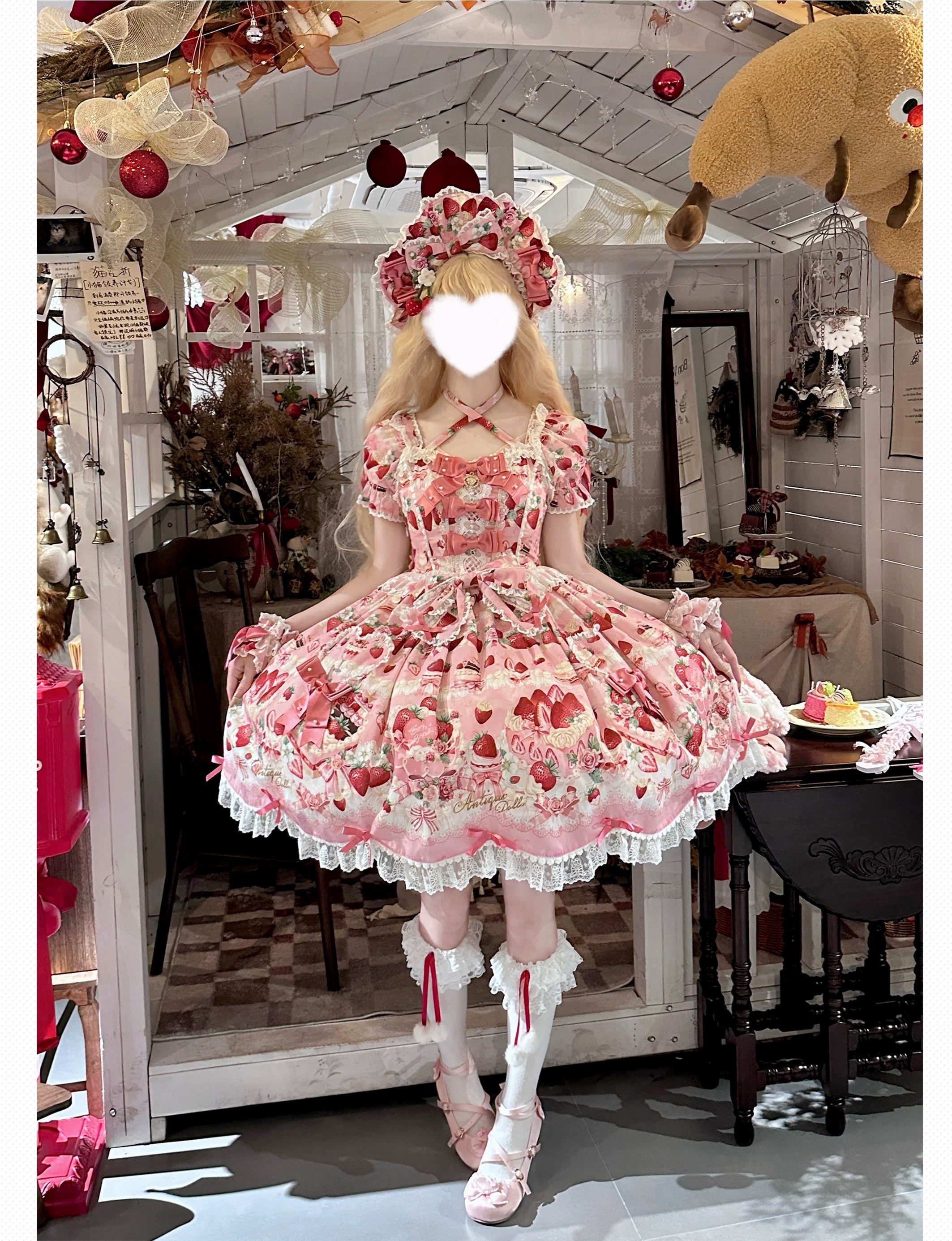 Strawberry Birthday Cake ワンピース・フルセット(半袖ver.)【Antique