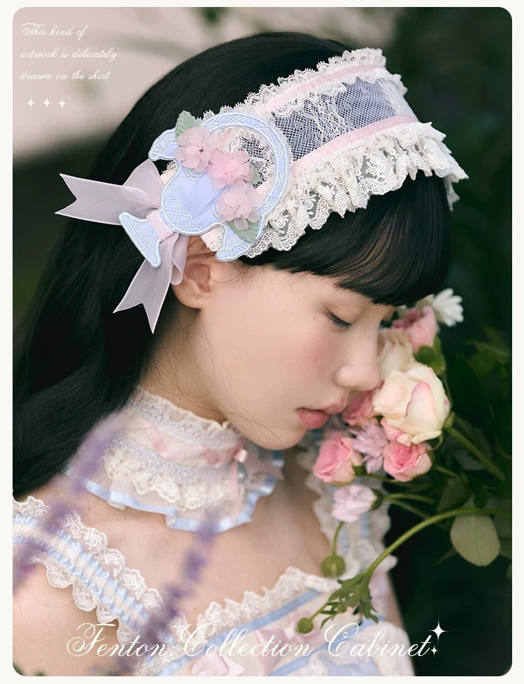 【受注予約~4/29】Fenton Curio Cabinet アクセサリー【花与珍珠匣】