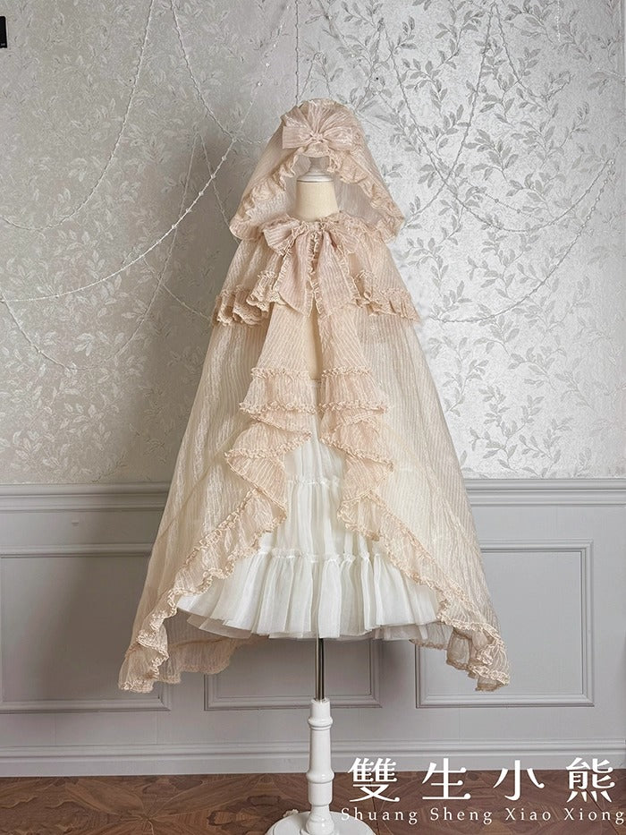 【受注予約~9/11】Gilded Dream レースマント【双生小熊】