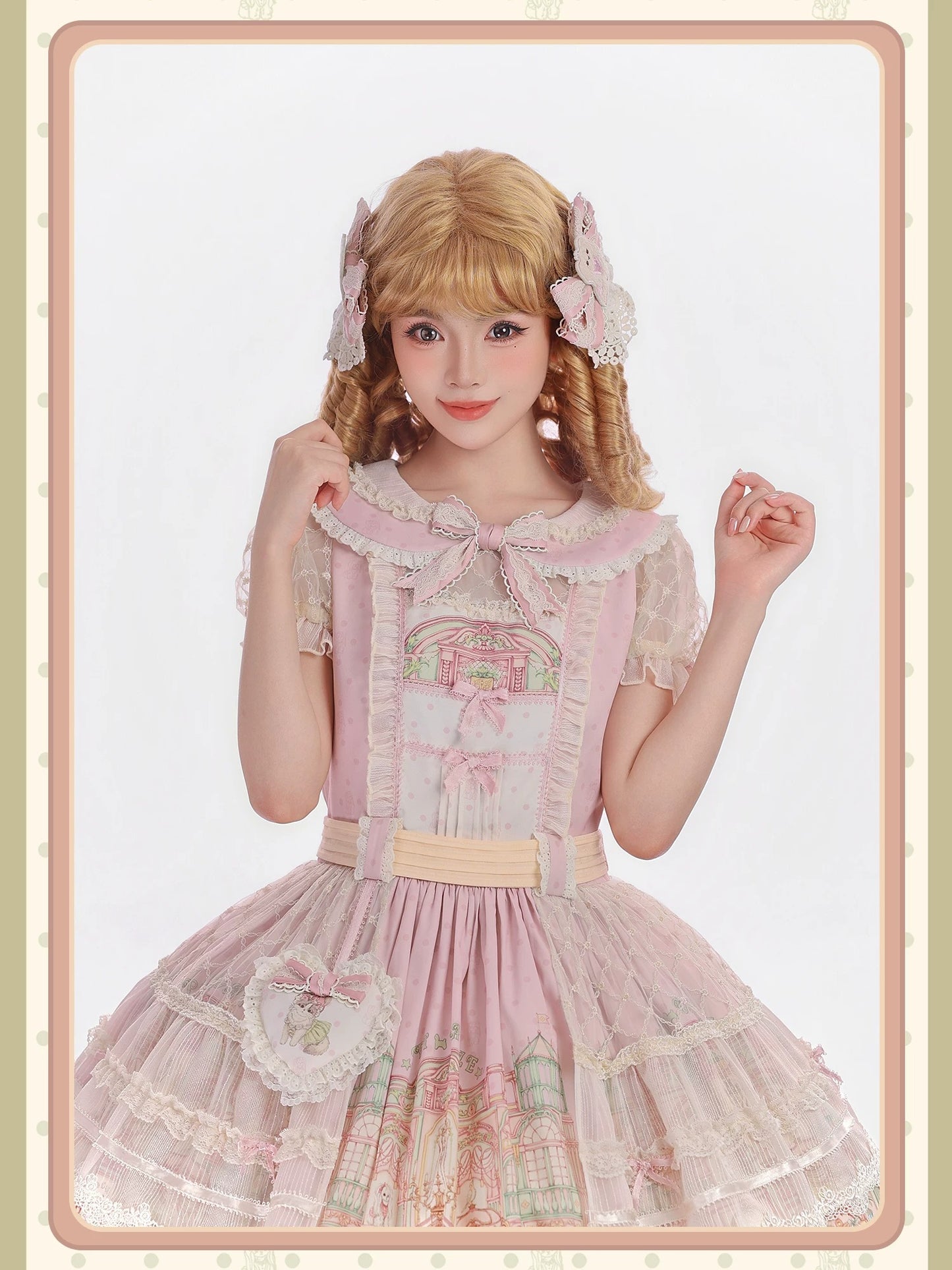【受注予約~9/6】Fluffy Cat Castle ワンピース・ジャンパースカート【Alice Girl】