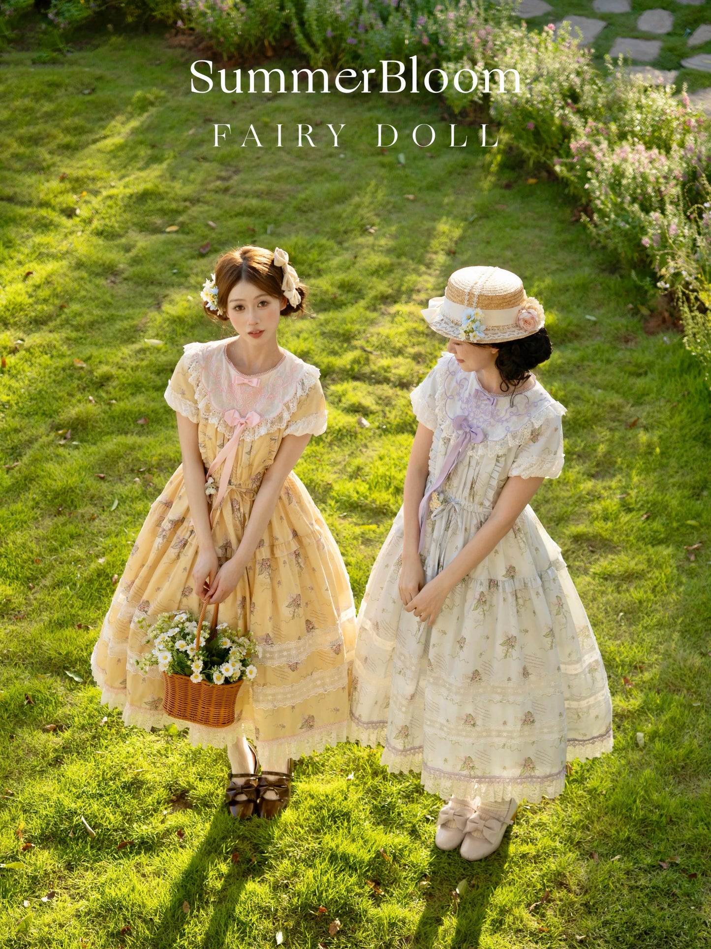 【受注予約~9/8】夏咲の花々 ワンピース【Fairy Doll】