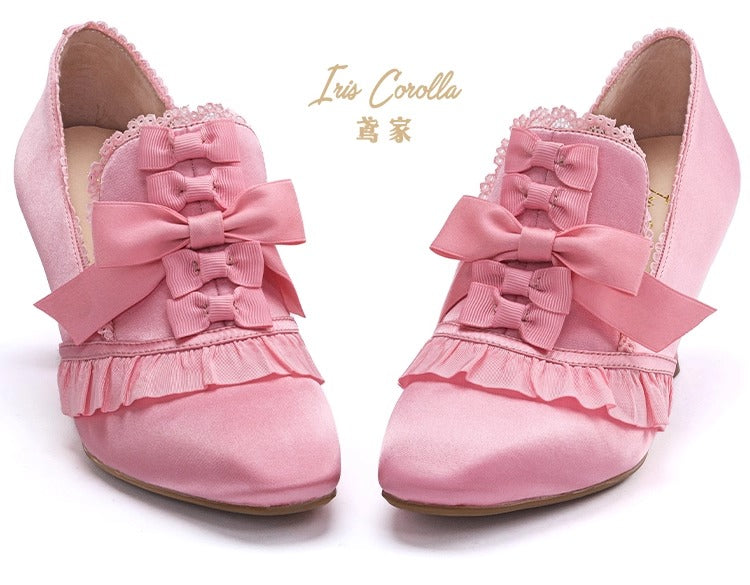 Marie Antoinette リボンヒールシューズ【Iris Corolla】
