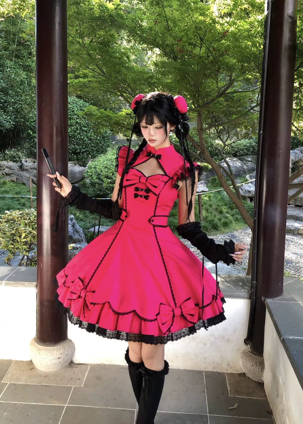 【受注予約~10/6】Cinnabar Decree ワンピース・お団子セット【Sugar Cookies】