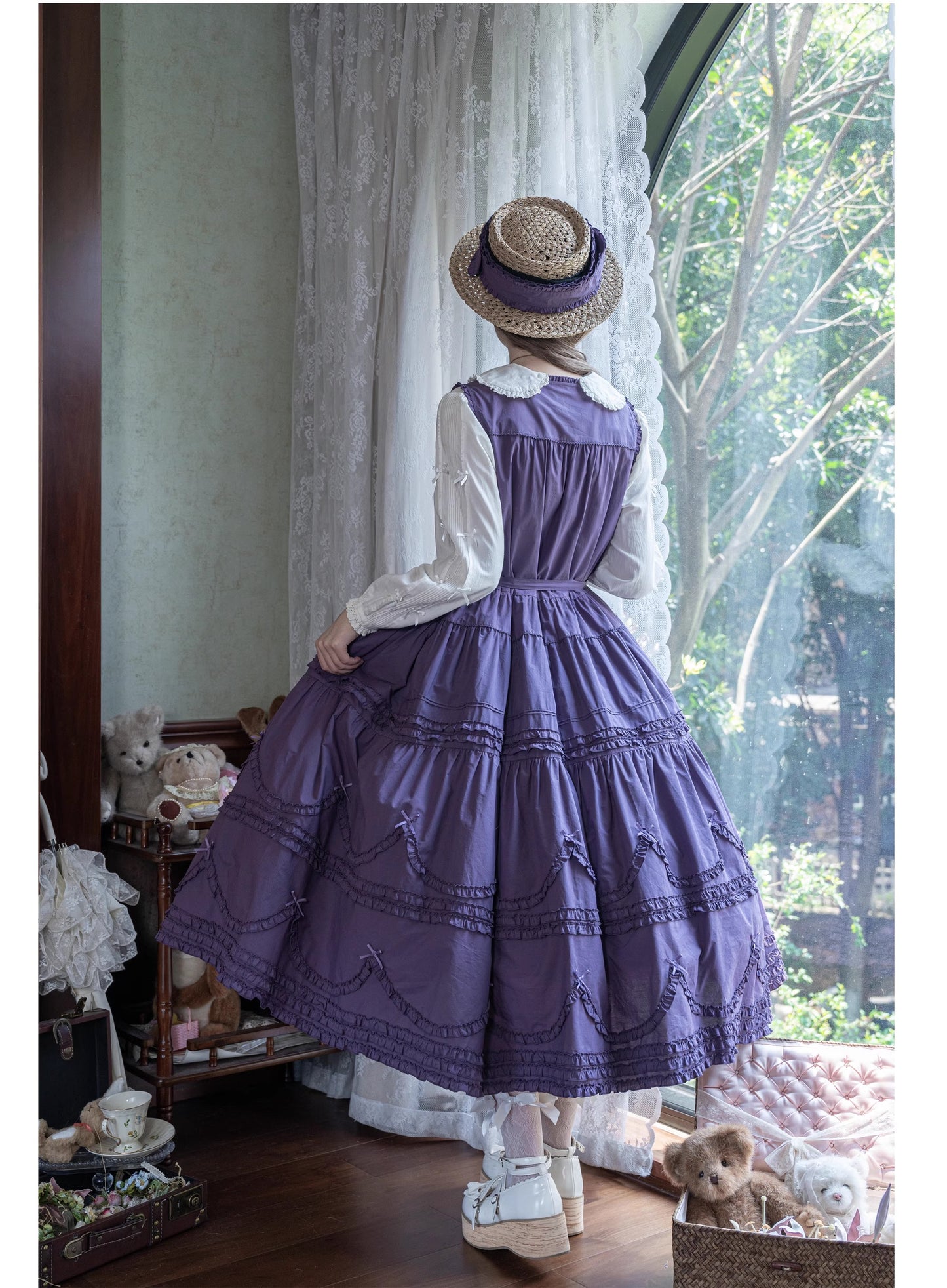 [Vorbestellungen bis 24. September] Warm Sun Palette Jumper Skirt (Typ 2) Lange Länge [Warm Sun Western Clothing]