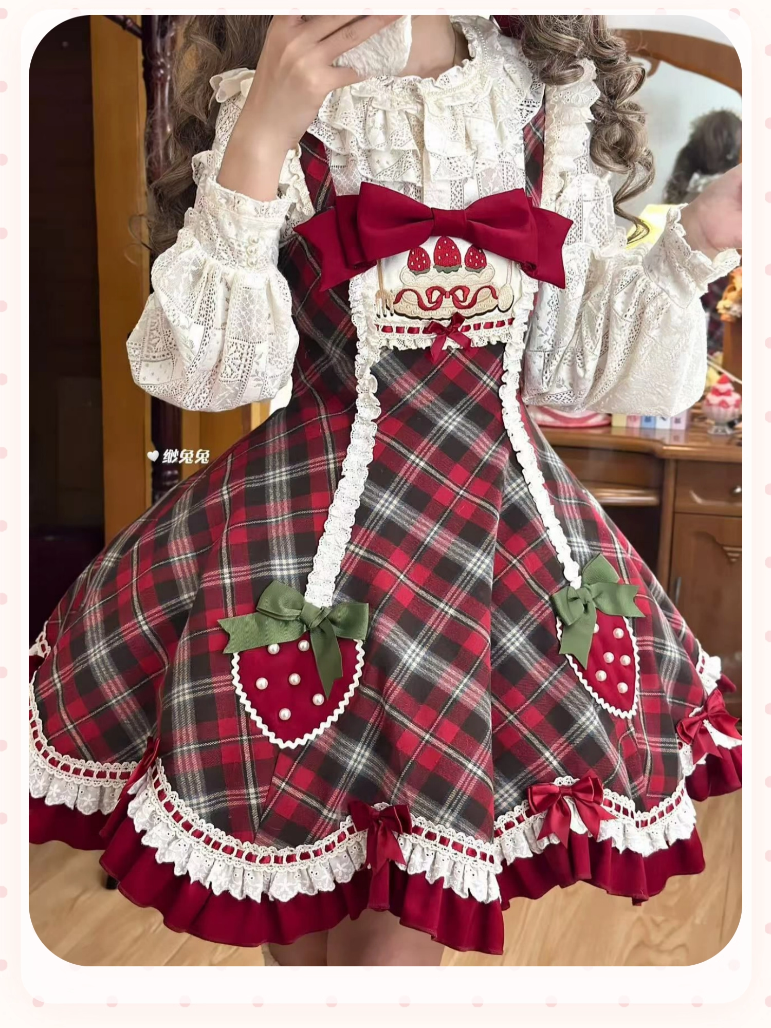 Rare Berry Box ジャンパースカート・ヘッドドレスセット【櫻姫 Rare Berry Box ジャンパースカート・ヘッドドレスセット【櫻姫