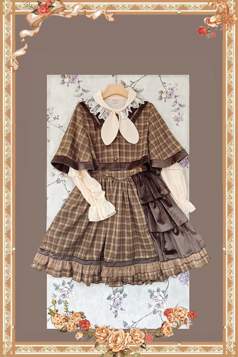 Morning Tune ケープ付きジャンパースカート【Infanta】