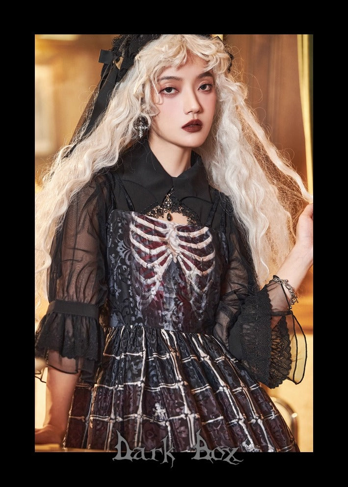 【受注予約~11/10】Ossuary ジャンパースカート【Dark Box】