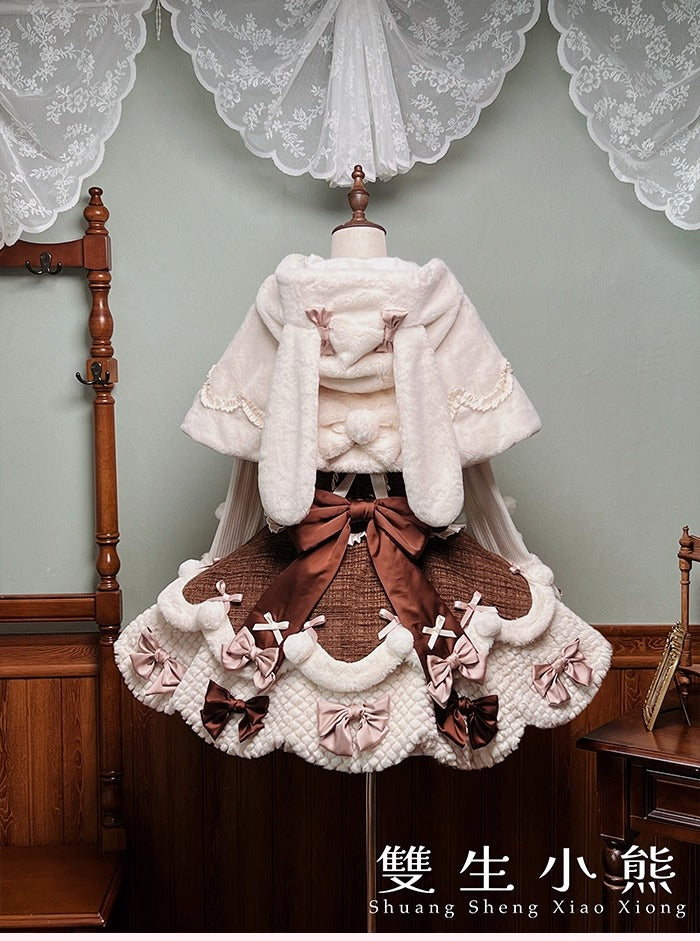 【受注予約~10/23】Frosted Sugar Rabbit ケープ【双生小熊】