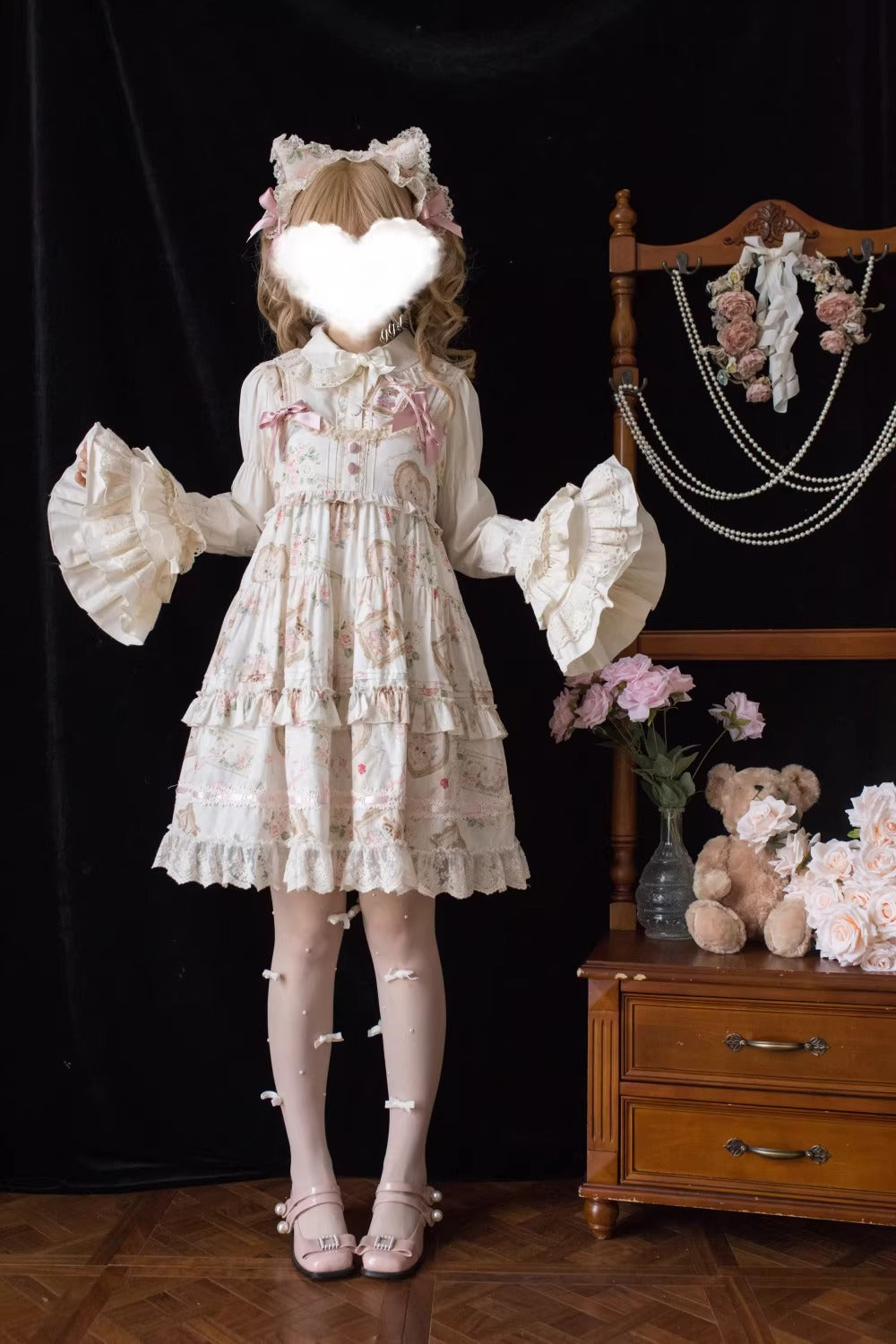 【受注予約~3/5】Victoria Cat ジャンパースカート(タイプ2) 【Moon River】