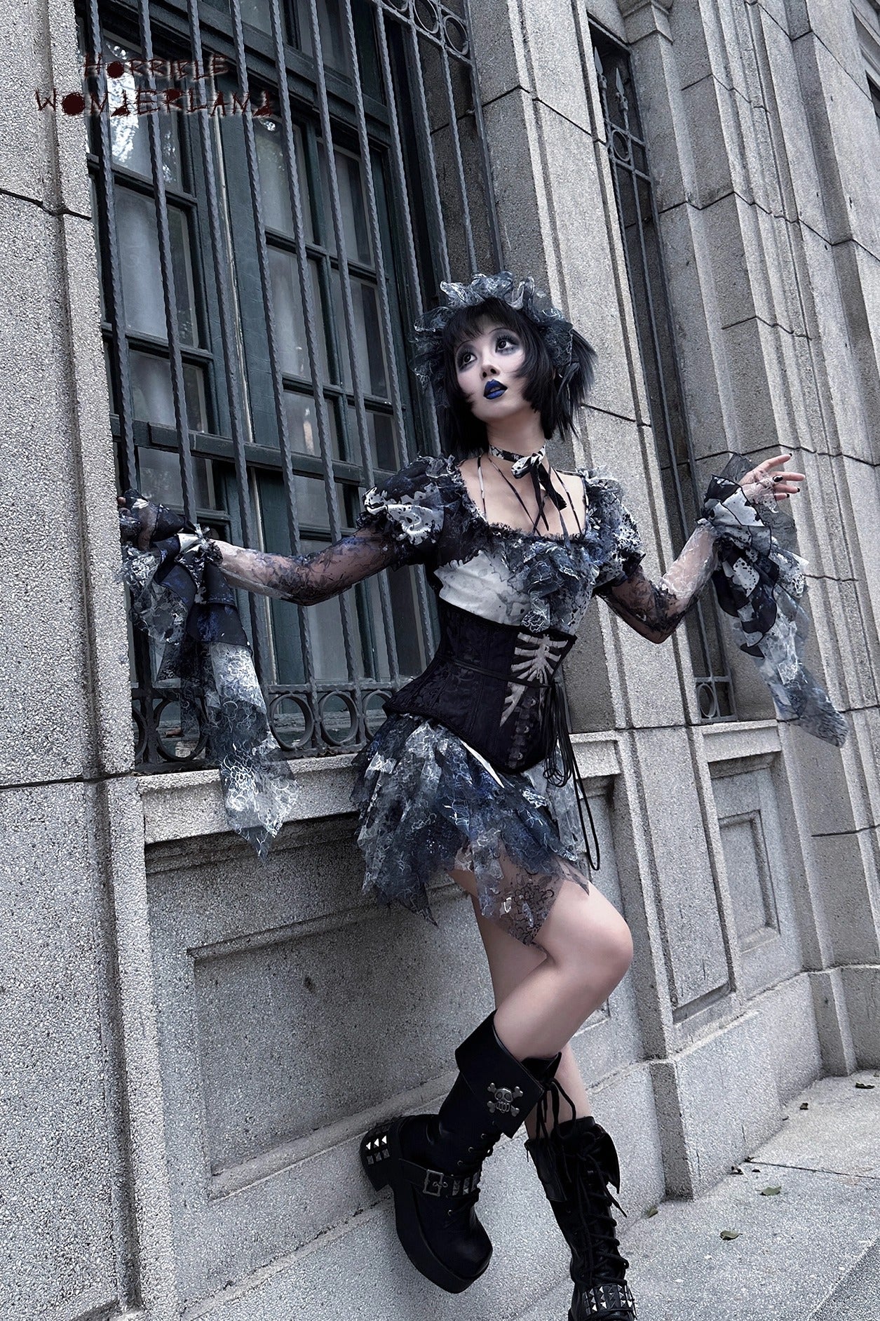 【受注予約~12/10】Horrible Wonderland ブラウス(プリントver.)【Lilith House】