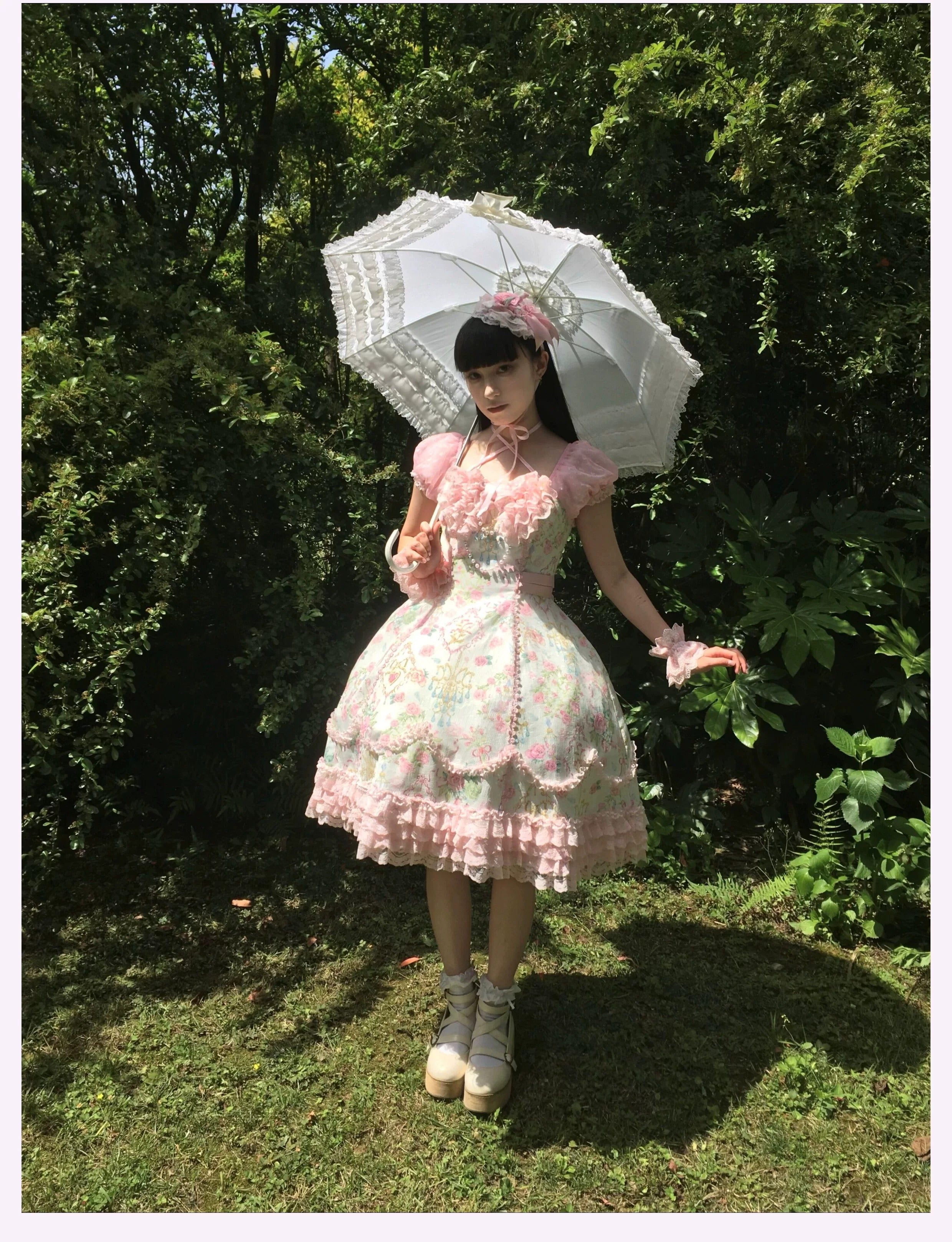 希少価値ピンクハウステディベア刺繍ジャンバーカネコイサオワンダフルワールド Spring 2025 ワンピース・ジャンパースカート【TaTaTa Lolita】 – Epetice
