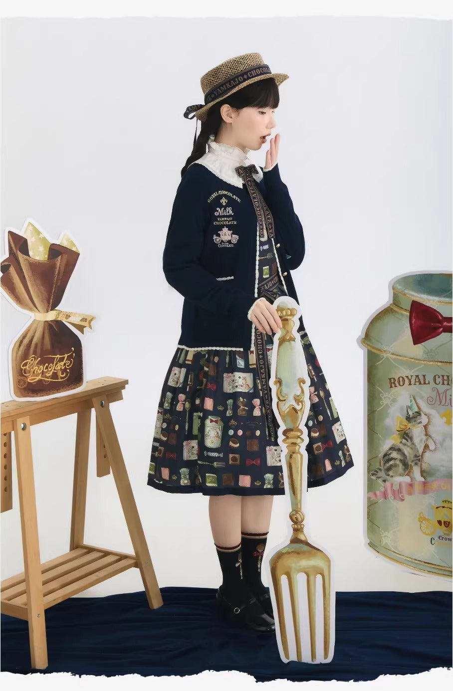 【受注予約~2/26】Chocolate カーディガン【YAMKAJO】