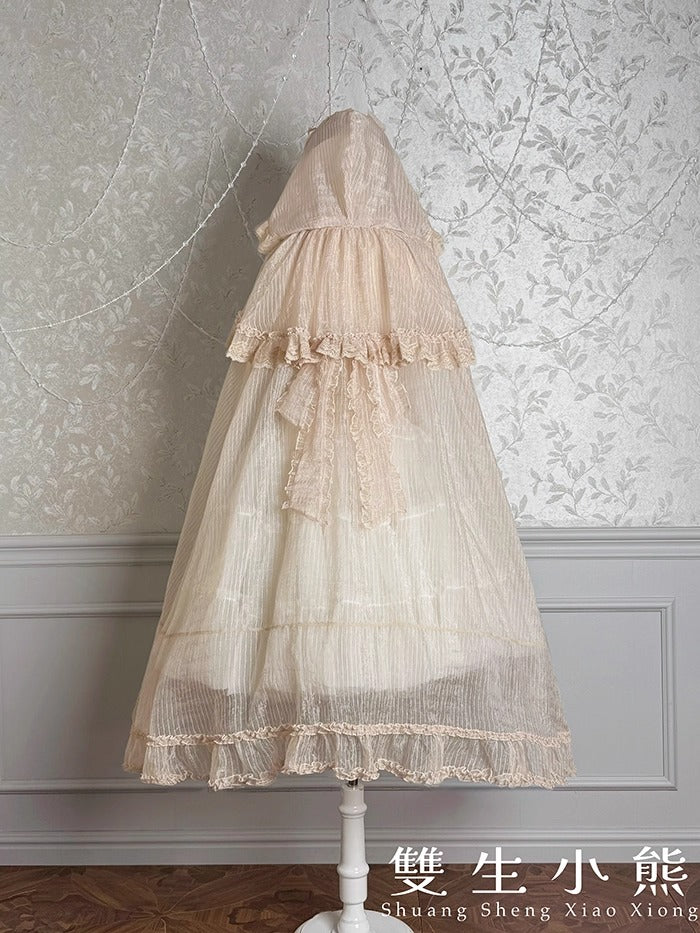 【受注予約~9/11】Gilded Dream レースマント【双生小熊】