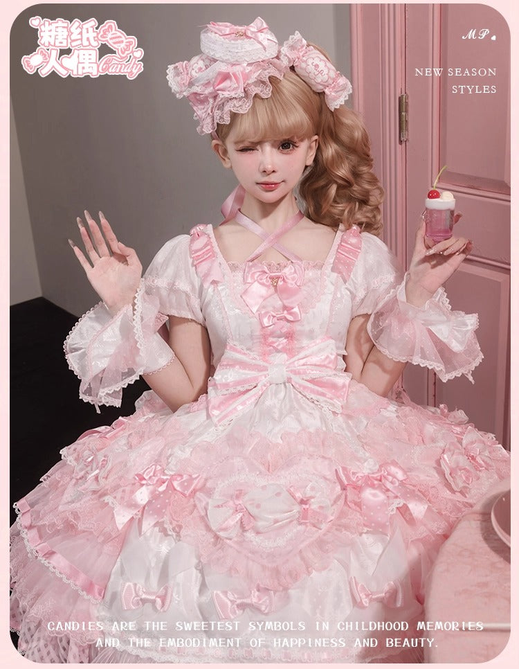 【受注予約~12/8】Candy Wrapper ワンピース【花与珍珠匣】