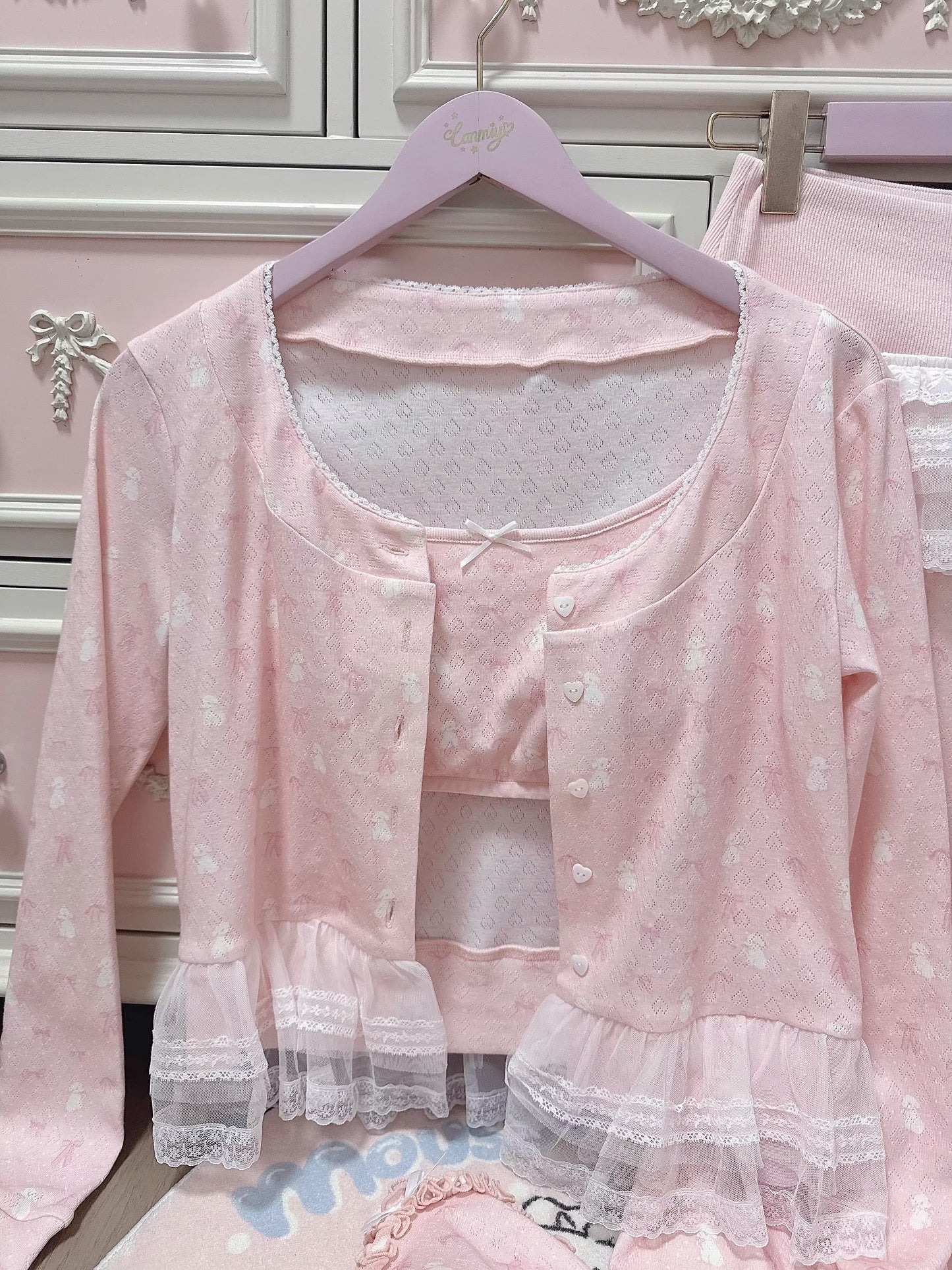 リボンナイトウェア【Sheep Puff】