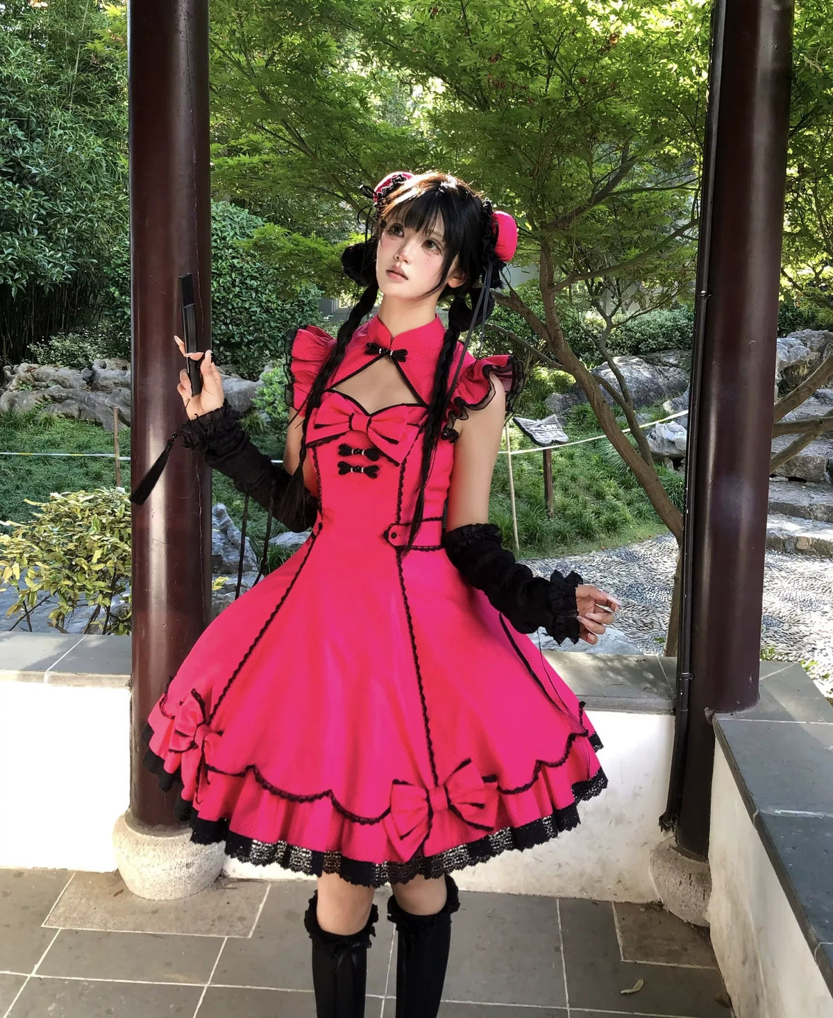 【受注予約~10/6】Cinnabar Decree ワンピース・お団子セット【Sugar Cookies】