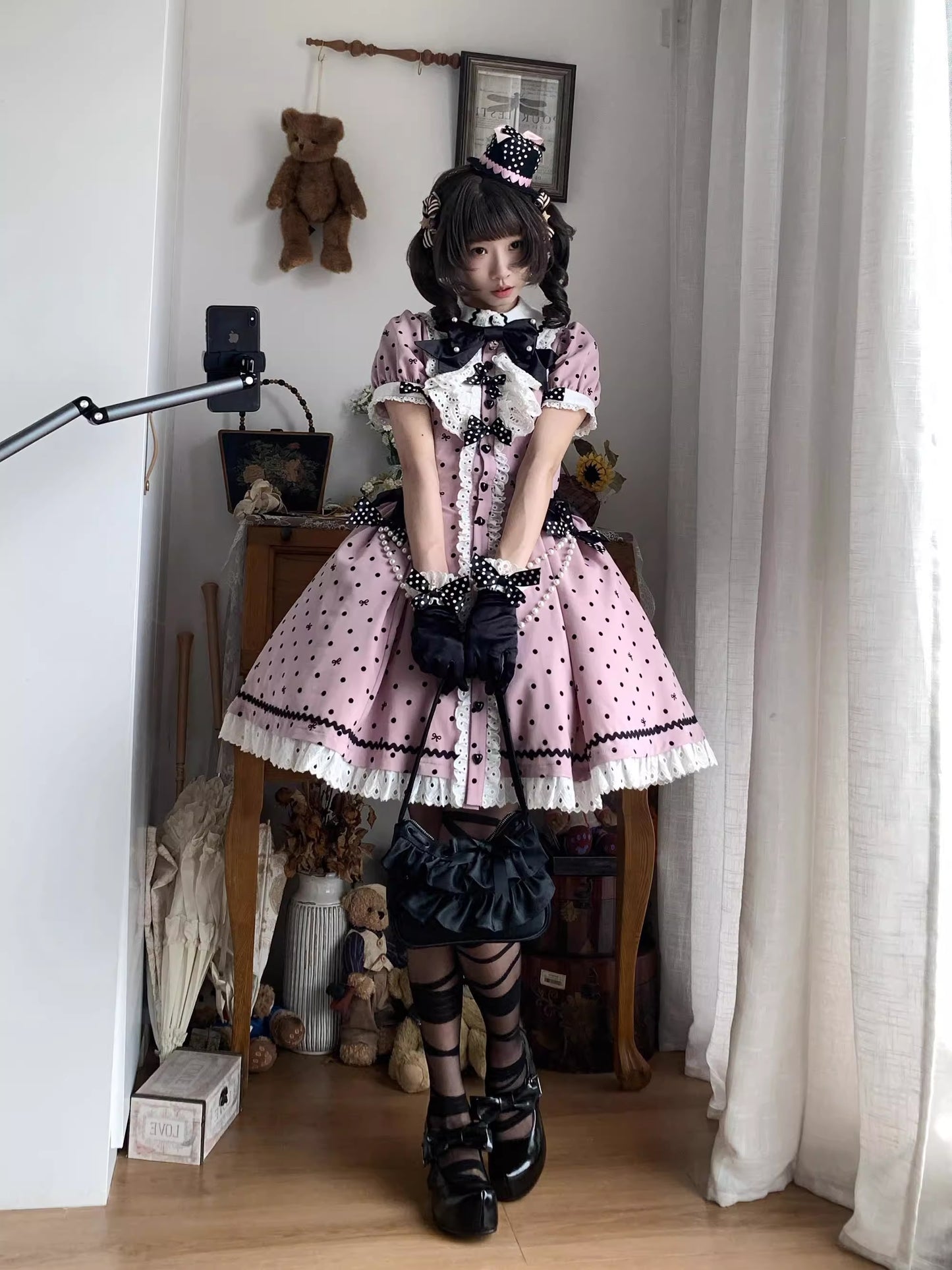 【受注予約~11/20】Ribbondoll ワンピース【Cutey Mask】