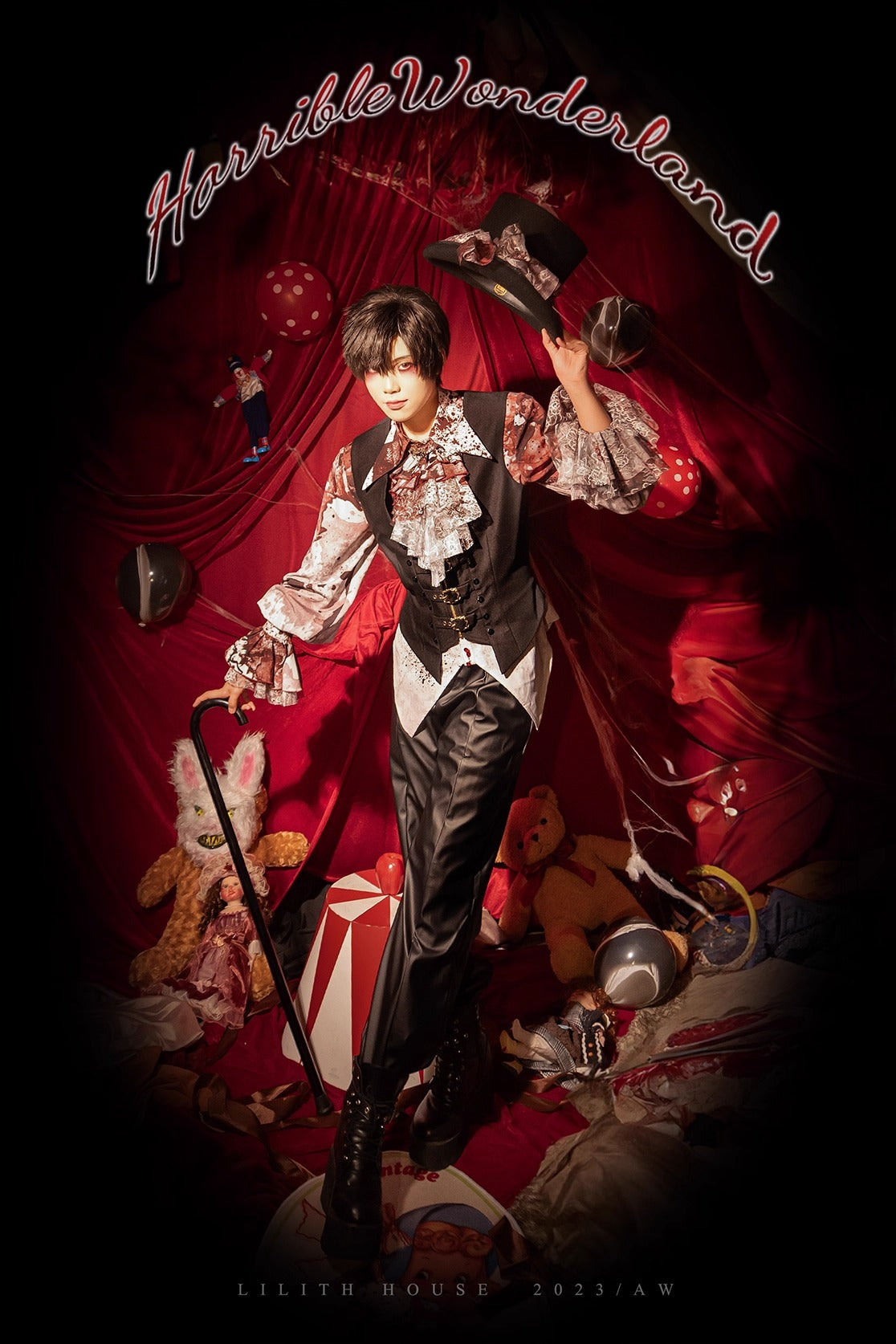 【受注予約~12/10】Horrible Wonderland ブラウス(プリントver.)【Lilith House】