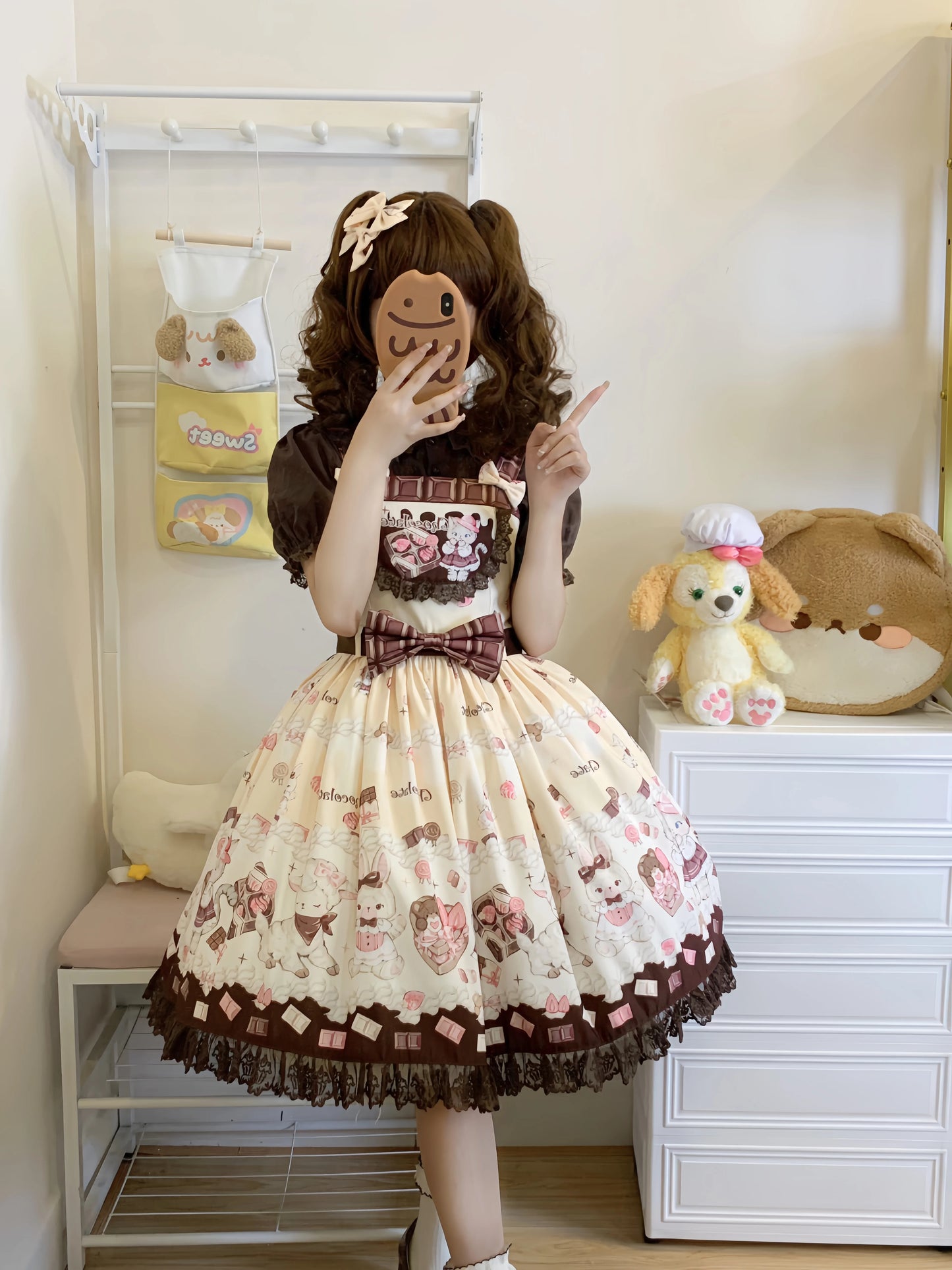 Chocolate Cat Jumperrock und Latzhose 【TwilightCrush】