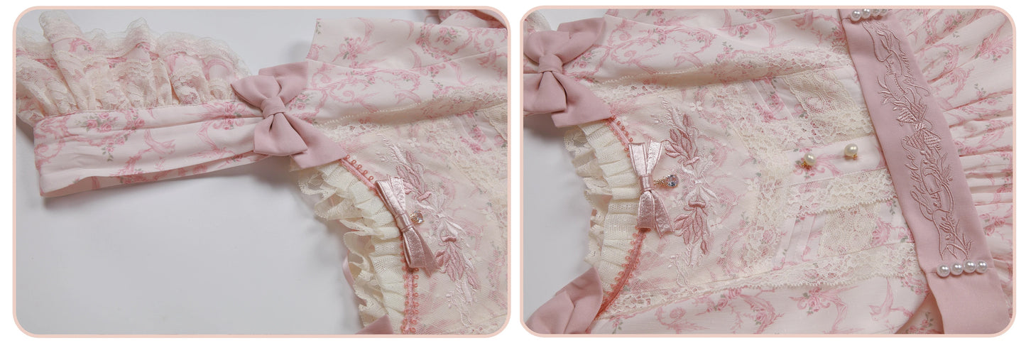 【受注予約~9/13】Scent of Roses ワンピース・ジャンパースカート【LittlePlum】