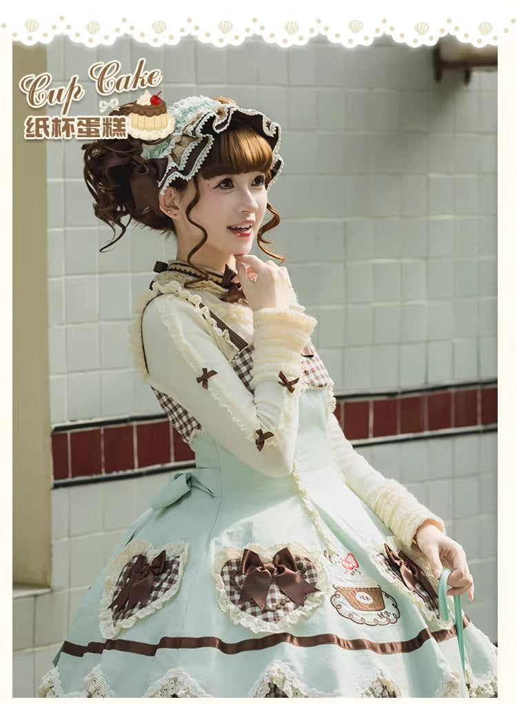 【受注予約~1/26】CupCakes ジャンパースカート【花与珍珠匣】