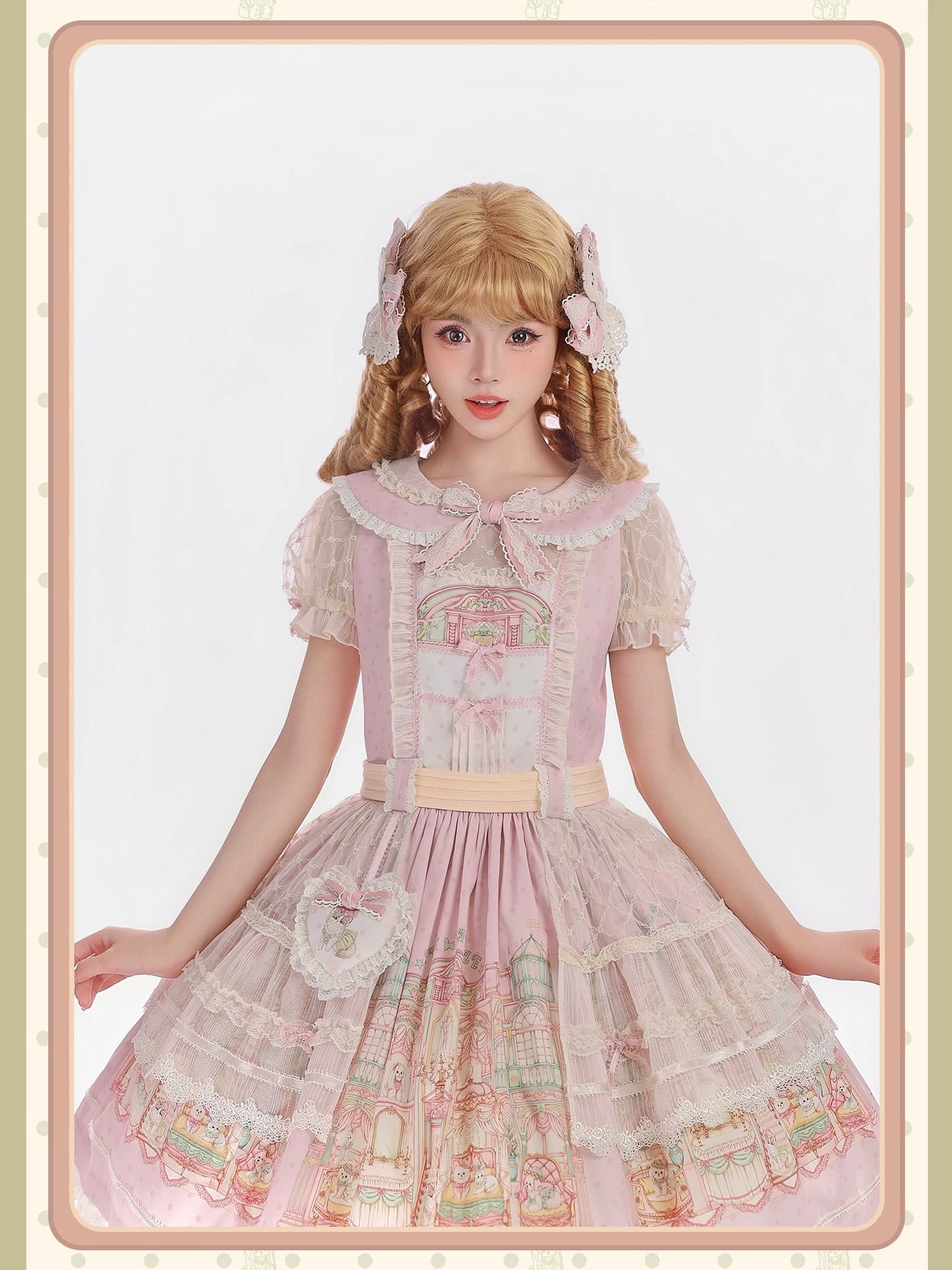 【受注予約~9/6】Fluffy Cat Castle ワンピース・ジャンパースカート【Alice Girl】