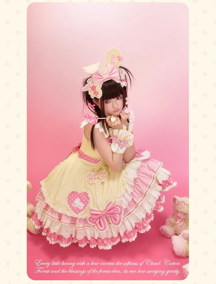 【受注予約~4/27】Little Bunny 2026 ジャンパースカート(タイプ1)【花与珍珠匣】