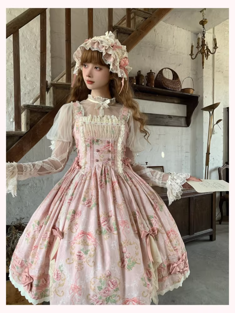 Antique Rose ジャンパースカート・ブラウス【Vivian】