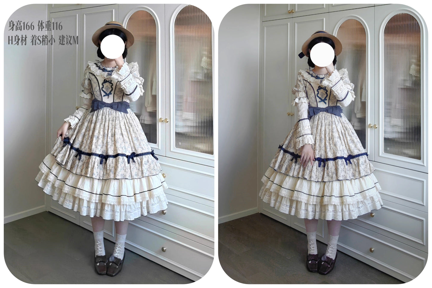 【受注予約~10/2】Grapes Financier ワンピース【Peony】