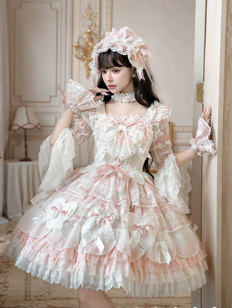 【受注予約~8/6】Sugar Strawberry ジャンパースカート・フルセット【咩耶】