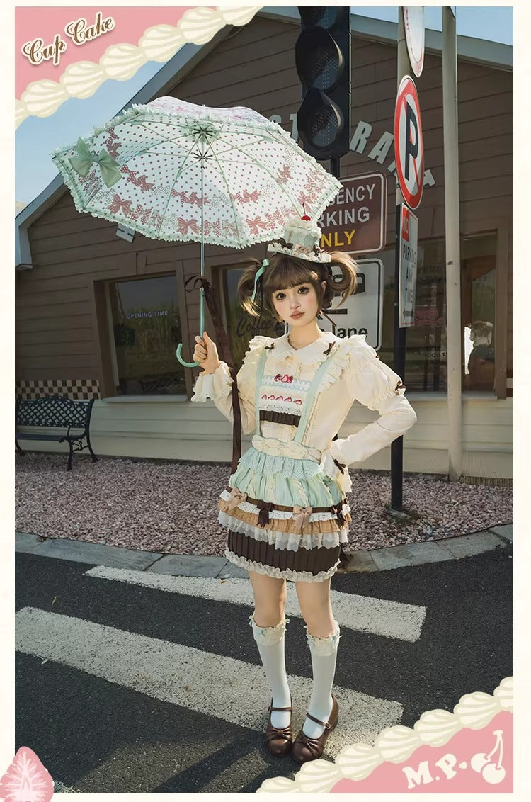 【受注予約~1/26】CupCakes スカート【花与珍珠匣】