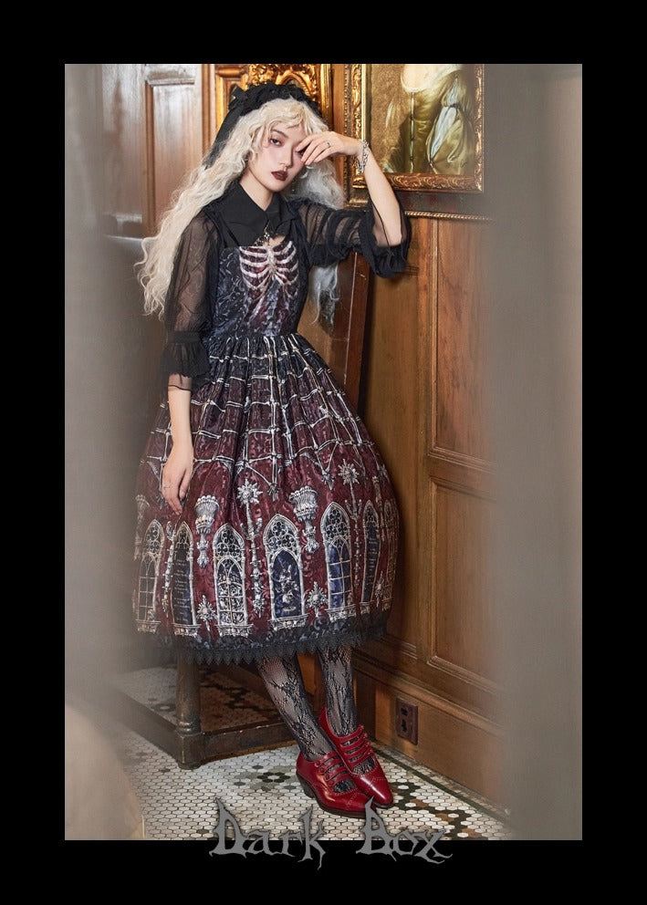 【受注予約~11/10】Ossuary ジャンパースカート【Dark Box】