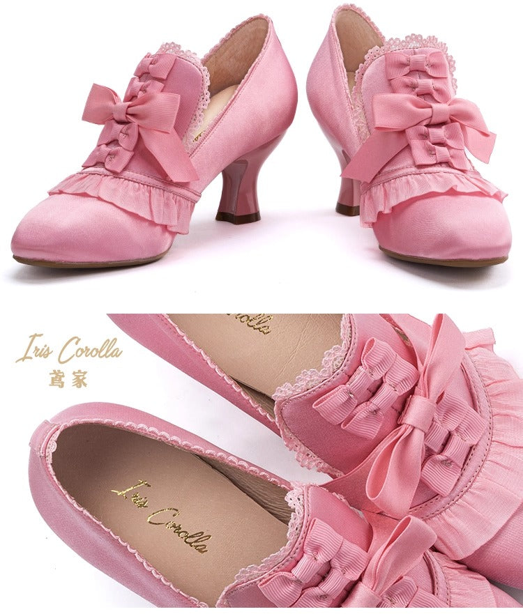 Marie Antoinette リボンヒールシューズ【Iris Corolla】