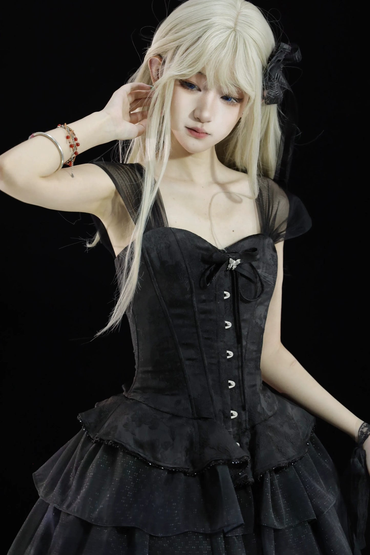 The Secret of the Black Lilies ジャンパースカート・トップス【Cyan】