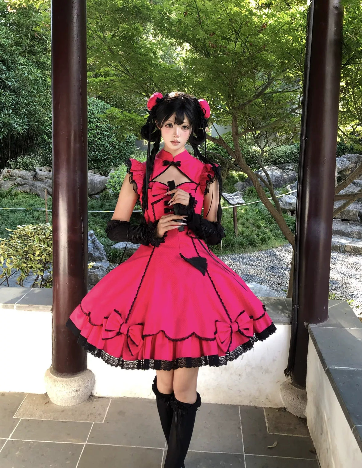 【受注予約~10/6】Cinnabar Decree ワンピース・お団子セット【Sugar Cookies】