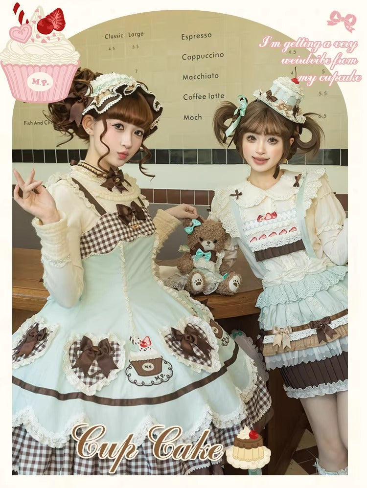 【受注予約~1/26】CupCakes ジャンパースカート【花与珍珠匣】