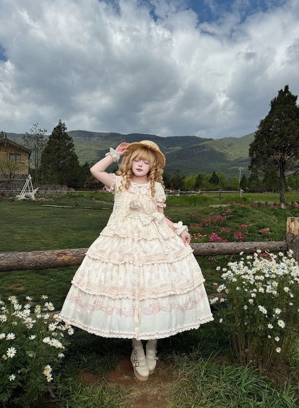 【受注予約~6/11】Blossom Lamb ワンピース(タイプ1)【Miss Point】