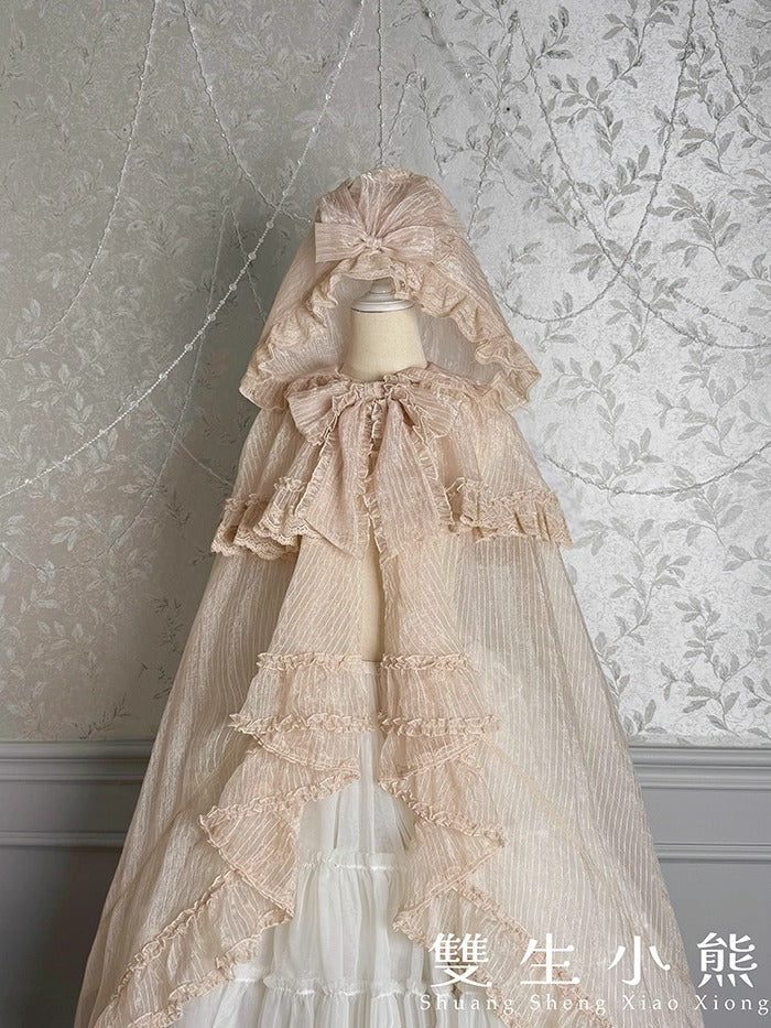 【受注予約~9/11】Gilded Dream レースマント【双生小熊】