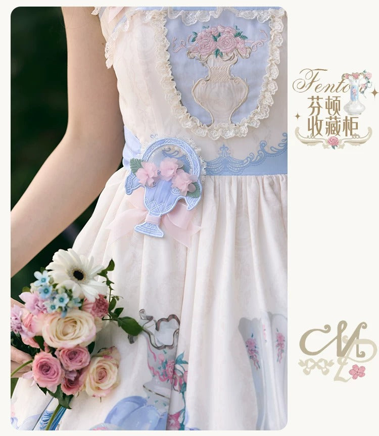 【受注予約~4/29】Fenton Curio Cabinet アクセサリー【花与珍珠匣】
