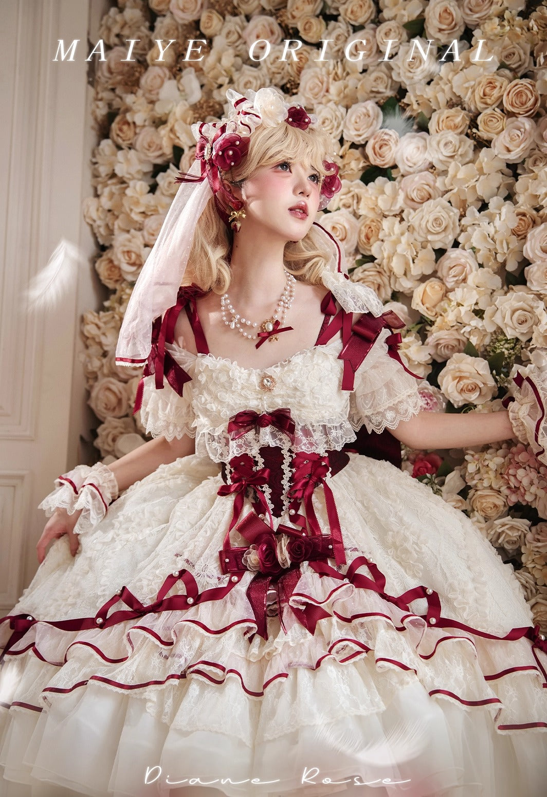 【受注予約~11/20】Diane Rose ワンピース【咩耶】