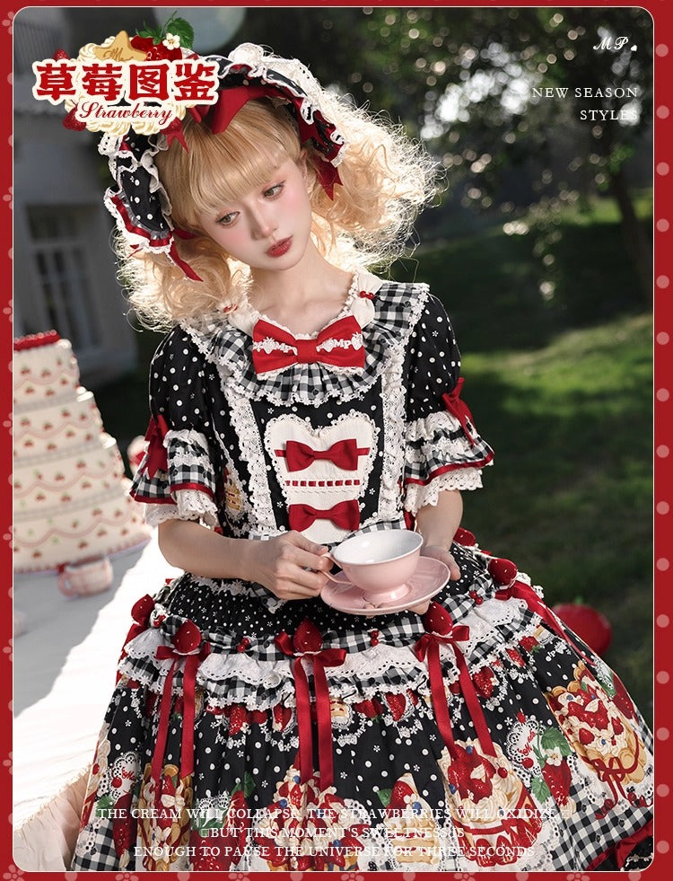 【受注予約~11/18】Strawberry Cake Illustration ワンピース(タイプ3)【花与珍珠匣】