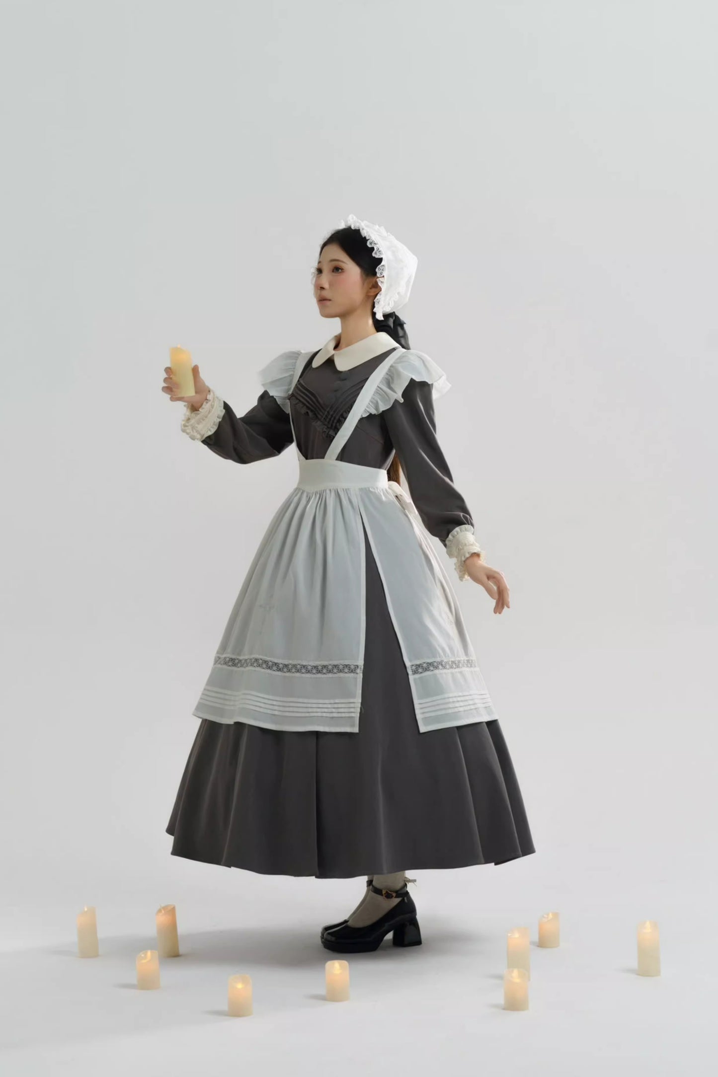 【受注予約~12/18】Lady Bird エプロン・ボンネット【sara bell】