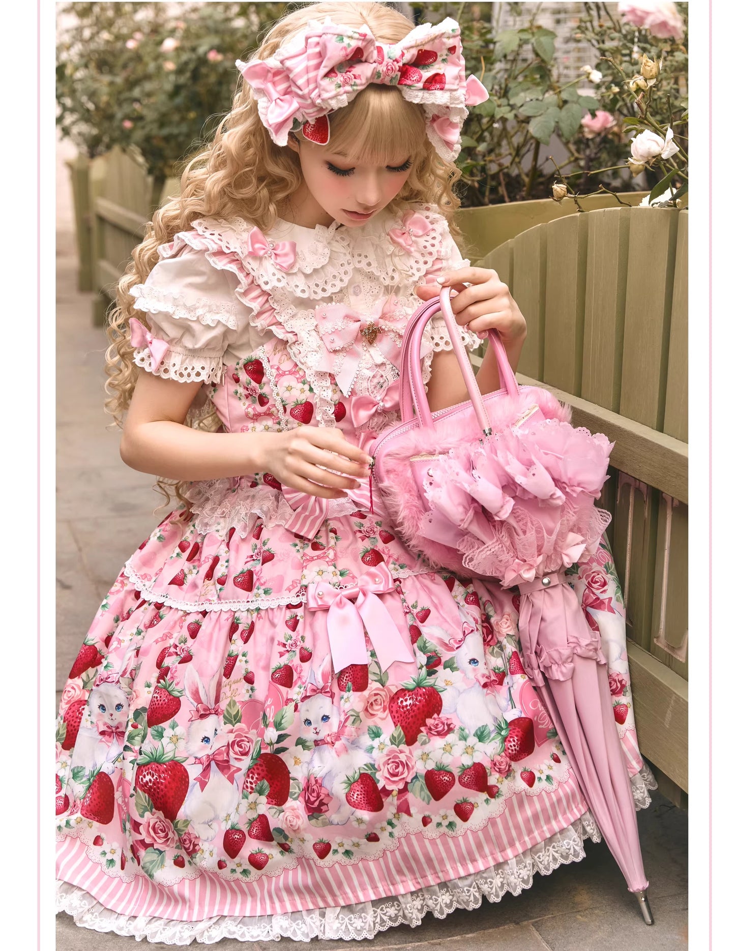 【受注予約~4/29】Strawberry Rabbit フルセット【Antique Doll】