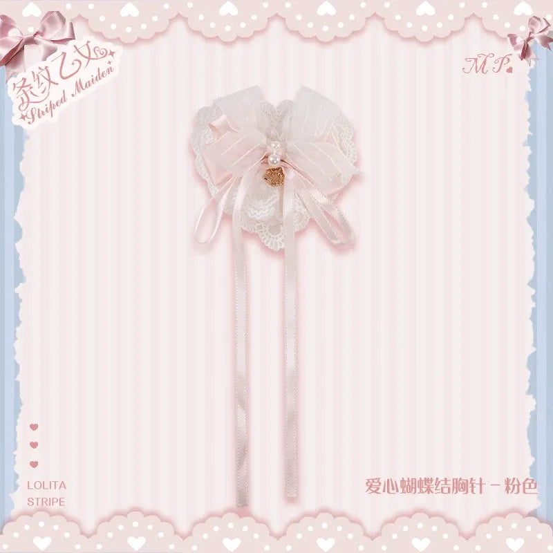 【受注予約~8/3】Striped Maiden アクセサリー【花与珍珠匣】