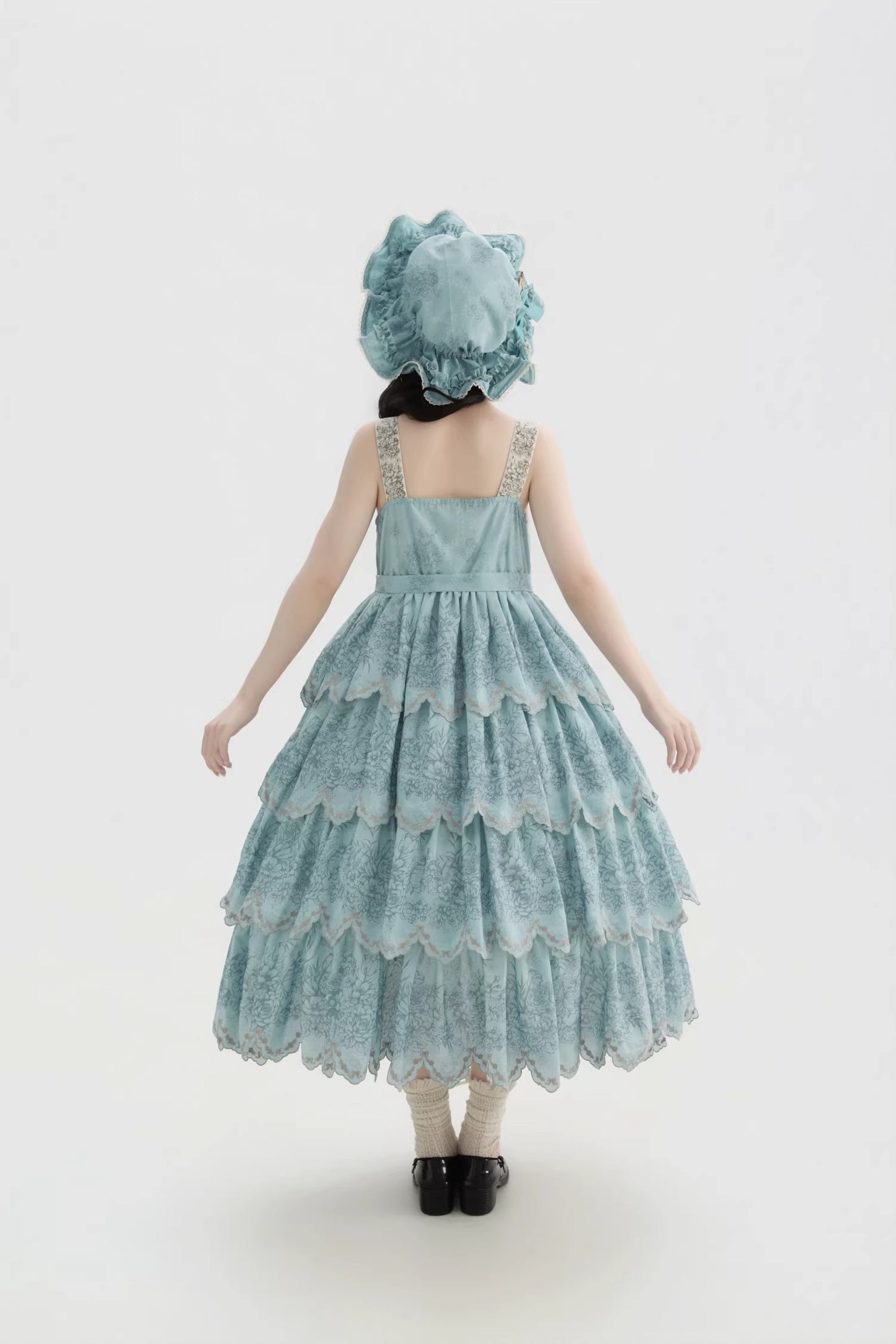 【受注予約~2/22】Flower Clock ジャンパースカート(タイプ2)【Dark Star Island】