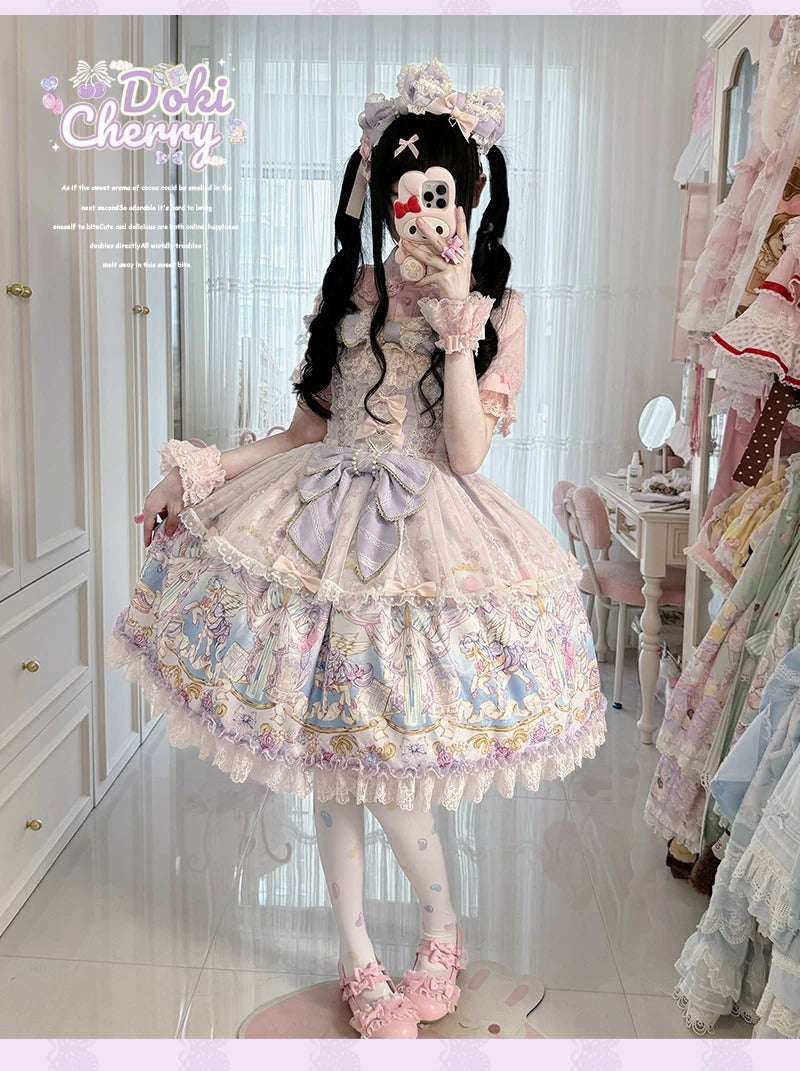 【受注予約~10/29】Paradise Carnival ワンピース・カチューシャセット【Doki Cherry】