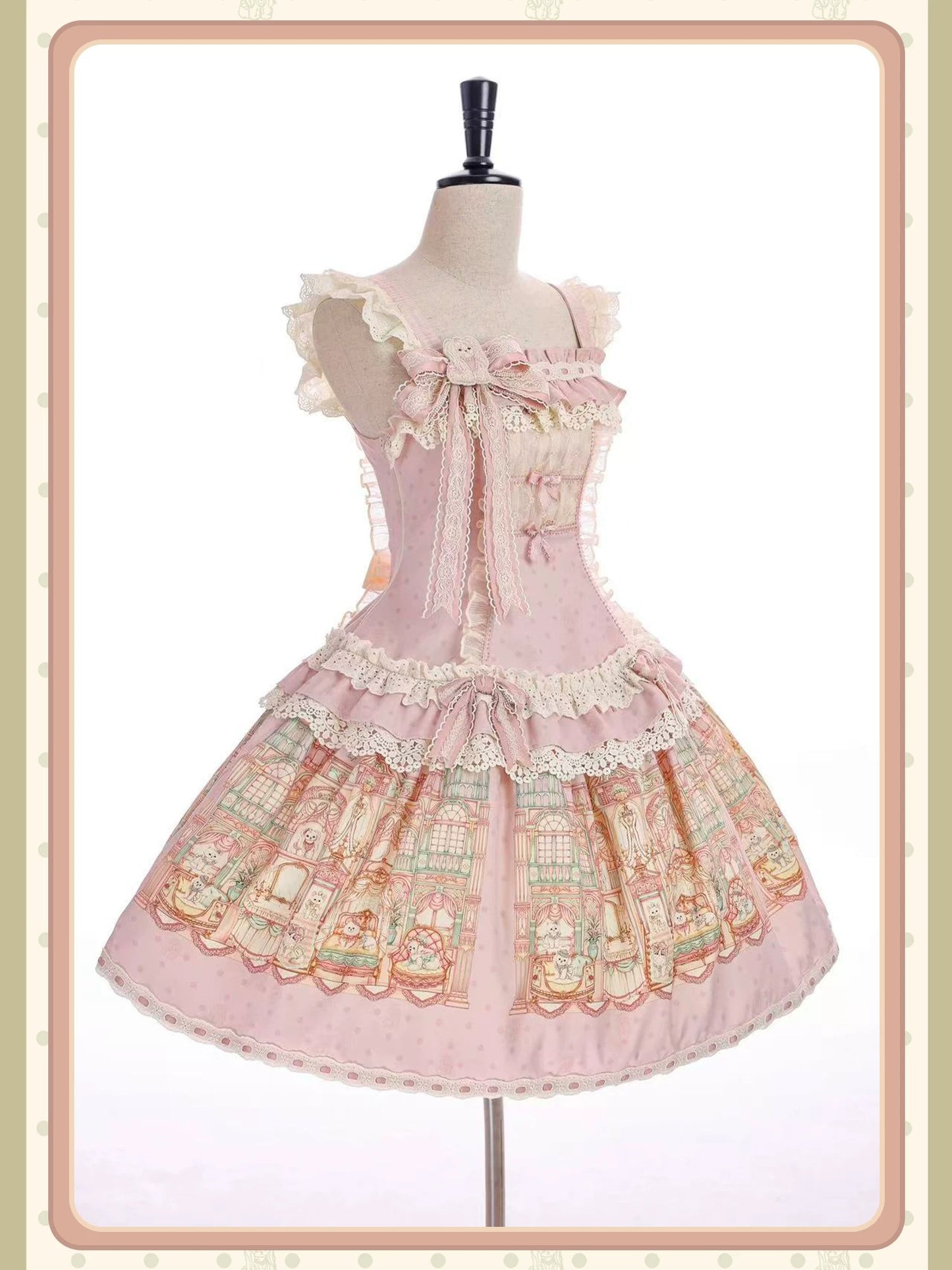 【受注予約~9/6】Fluffy Cat Castle ワンピース・ジャンパースカート【Alice Girl】