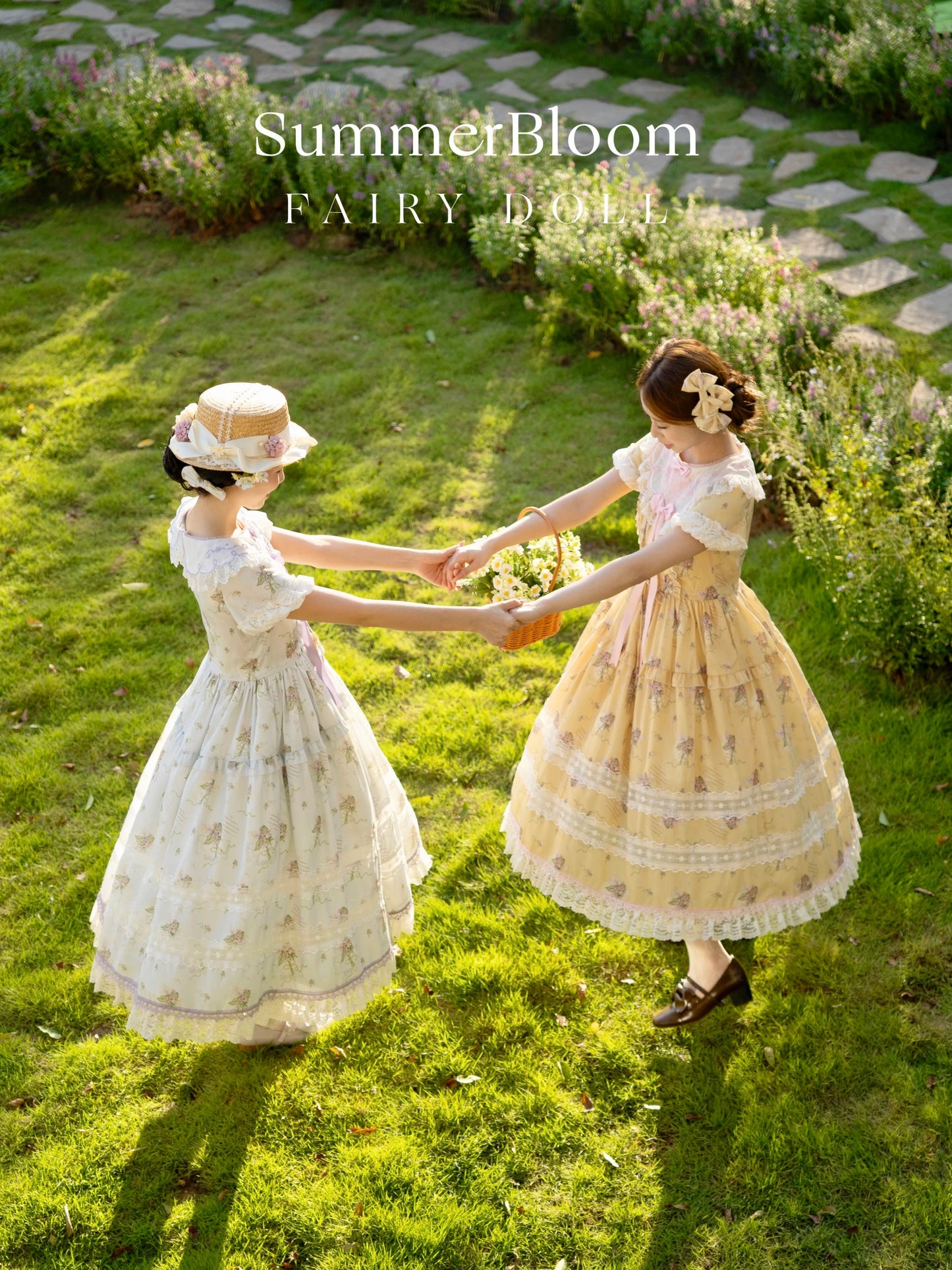 【受注予約~9/8】夏咲の花々 ワンピース【Fairy Doll】